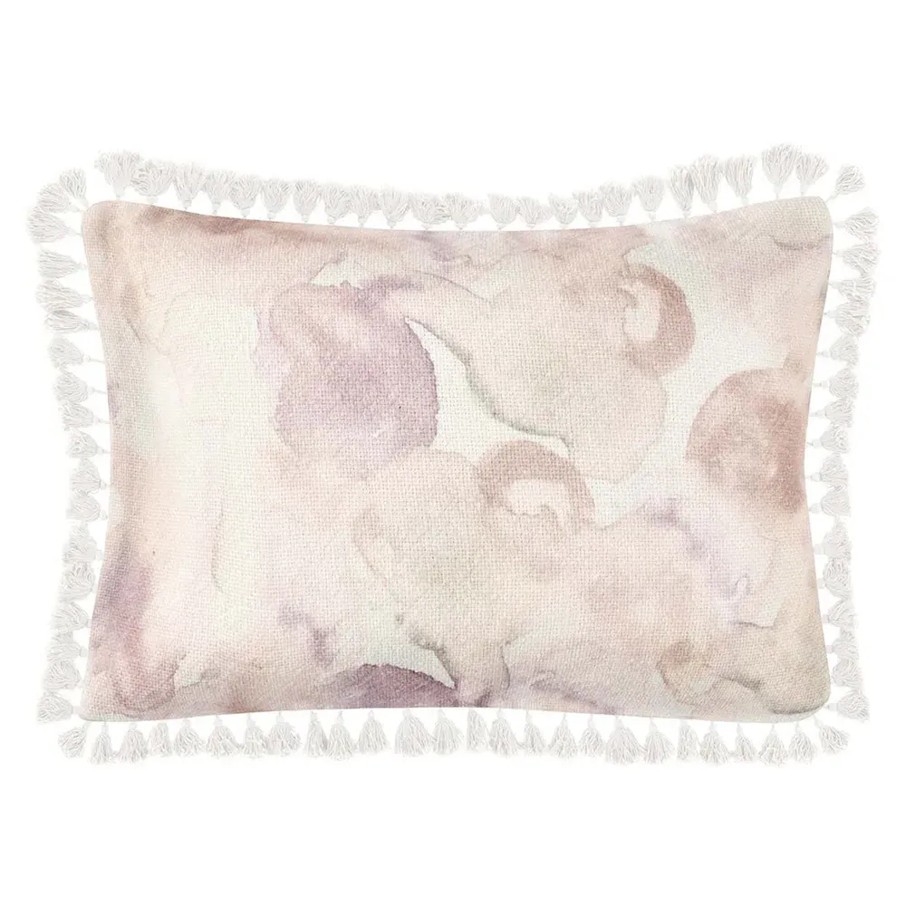 Aubrey Lumbar Decorative Throw Pillow - Pink, Cotton image