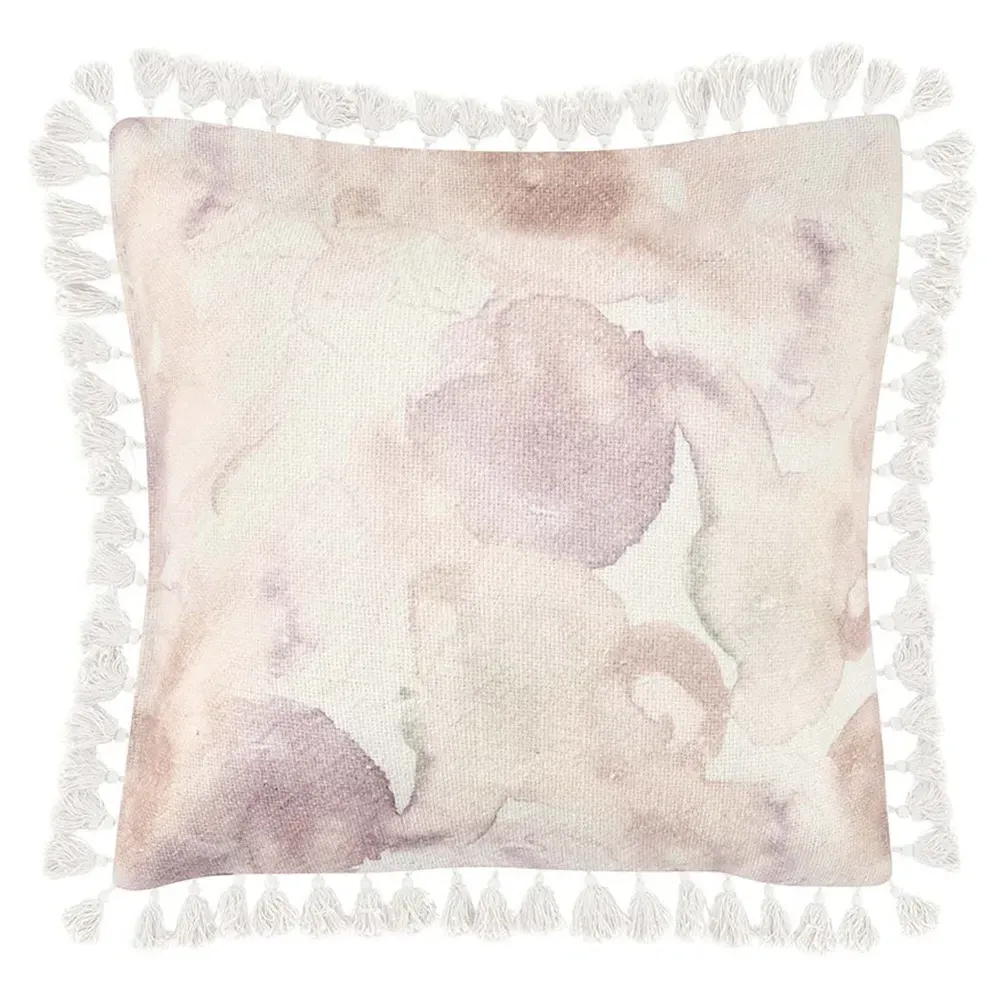Aubrey Square Decorative Throw Pillow - Pink, Cotton