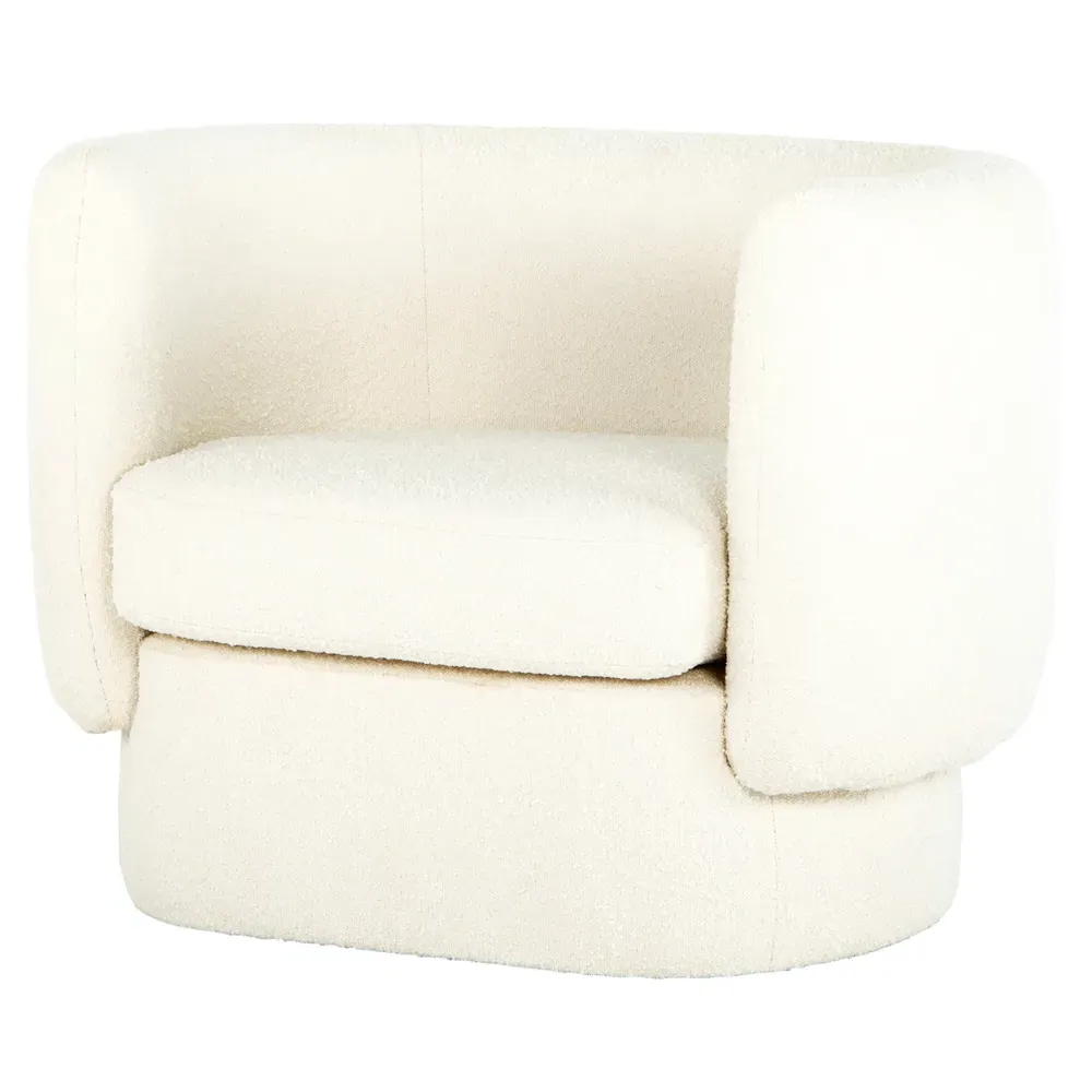 Aubriella Barrel Chair - White