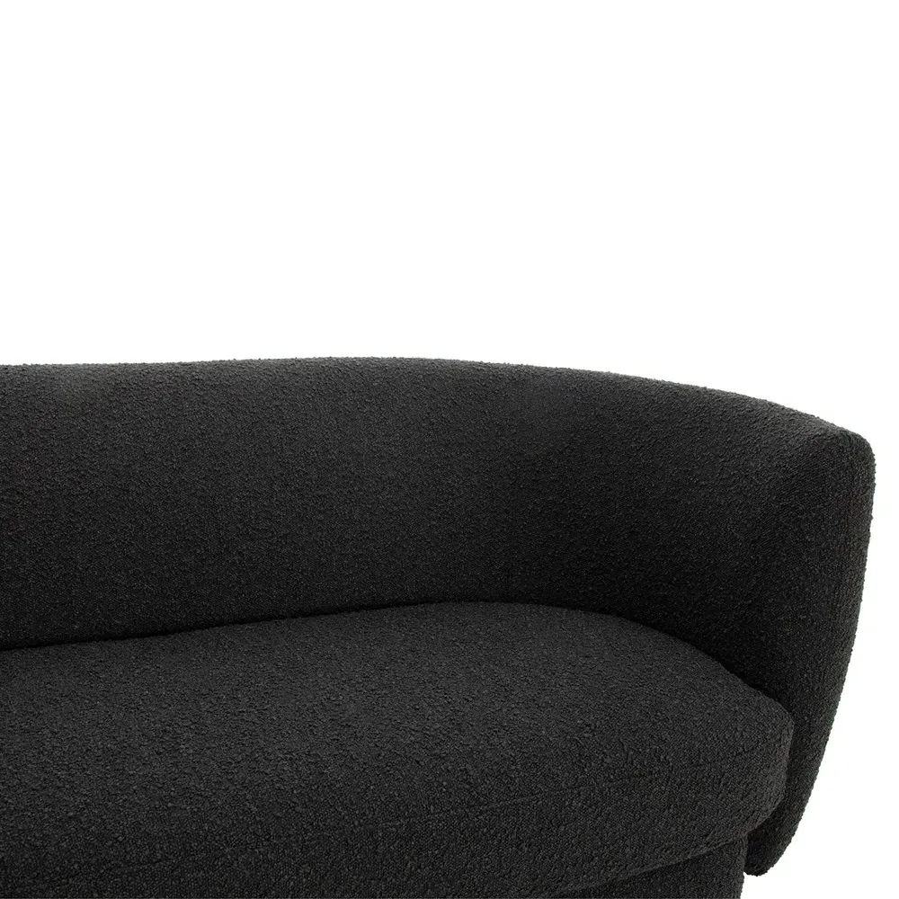 Aubriella Curved Sofa - Black
