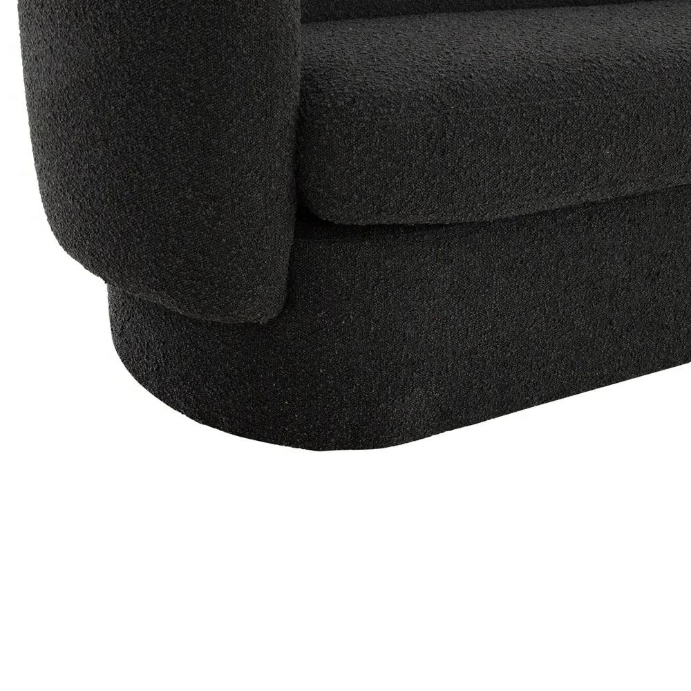 Aubriella Curved Sofa - Black