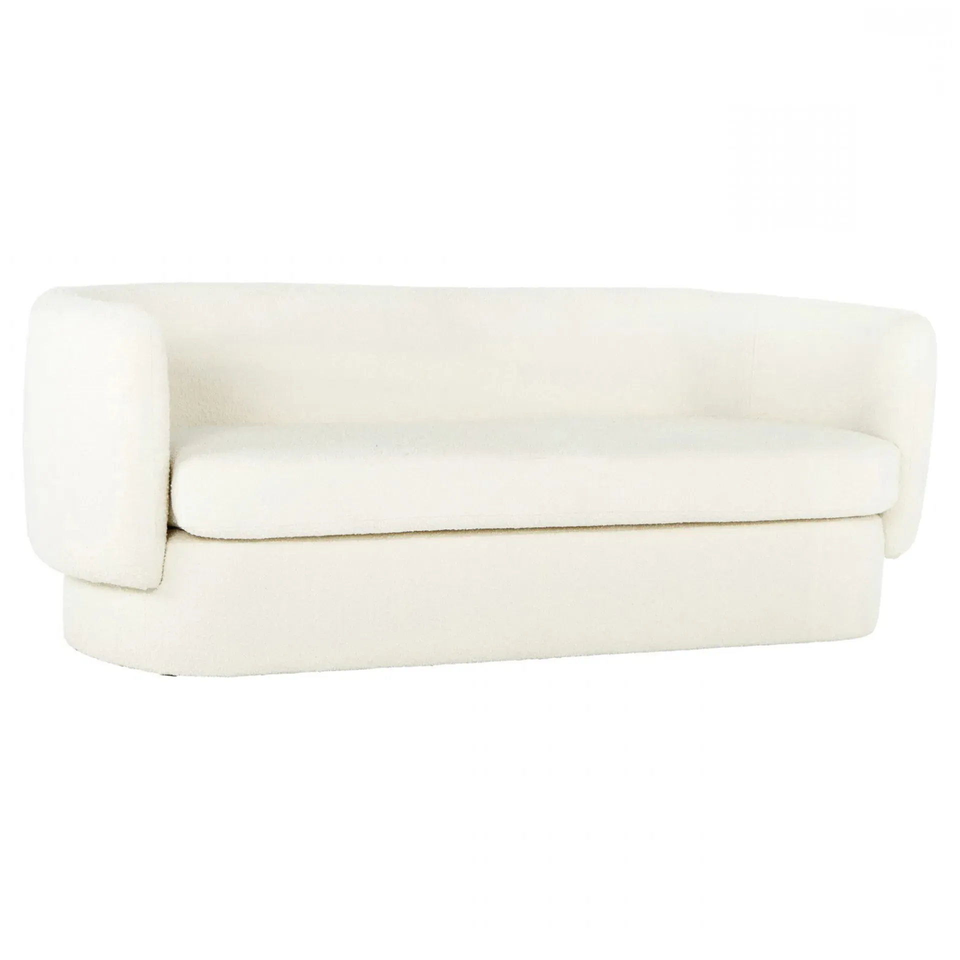 Aubriella Curved Sofa - White