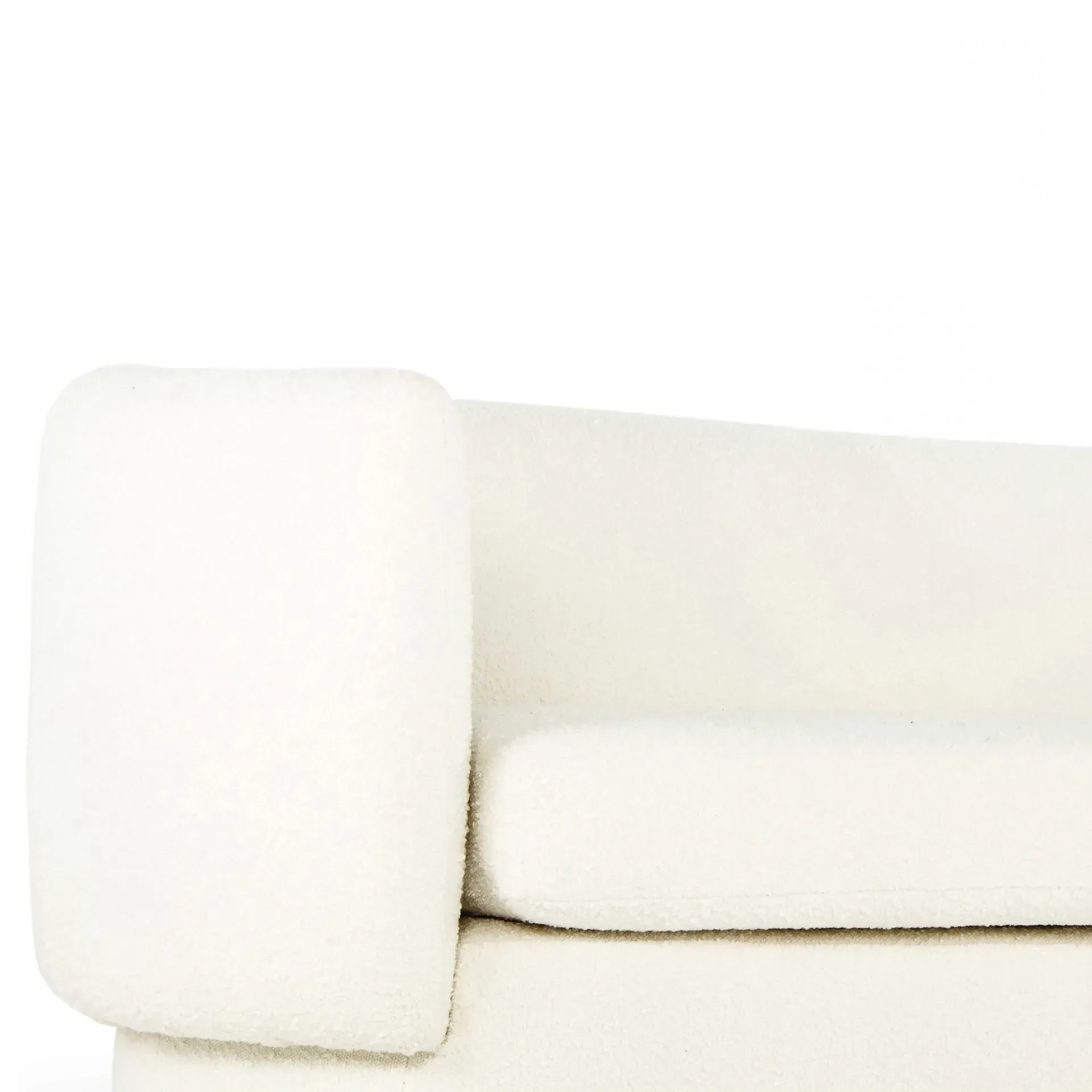 Aubriella Curved Sofa - White