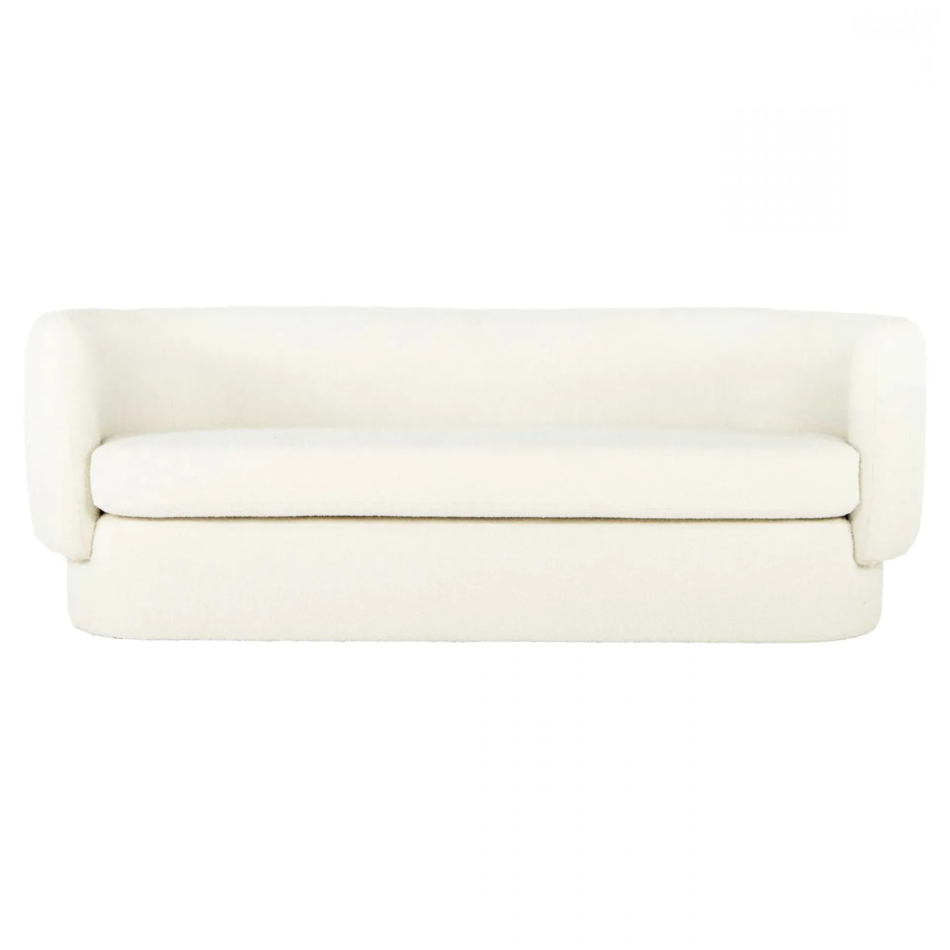 Aubriella Curved Sofa - White