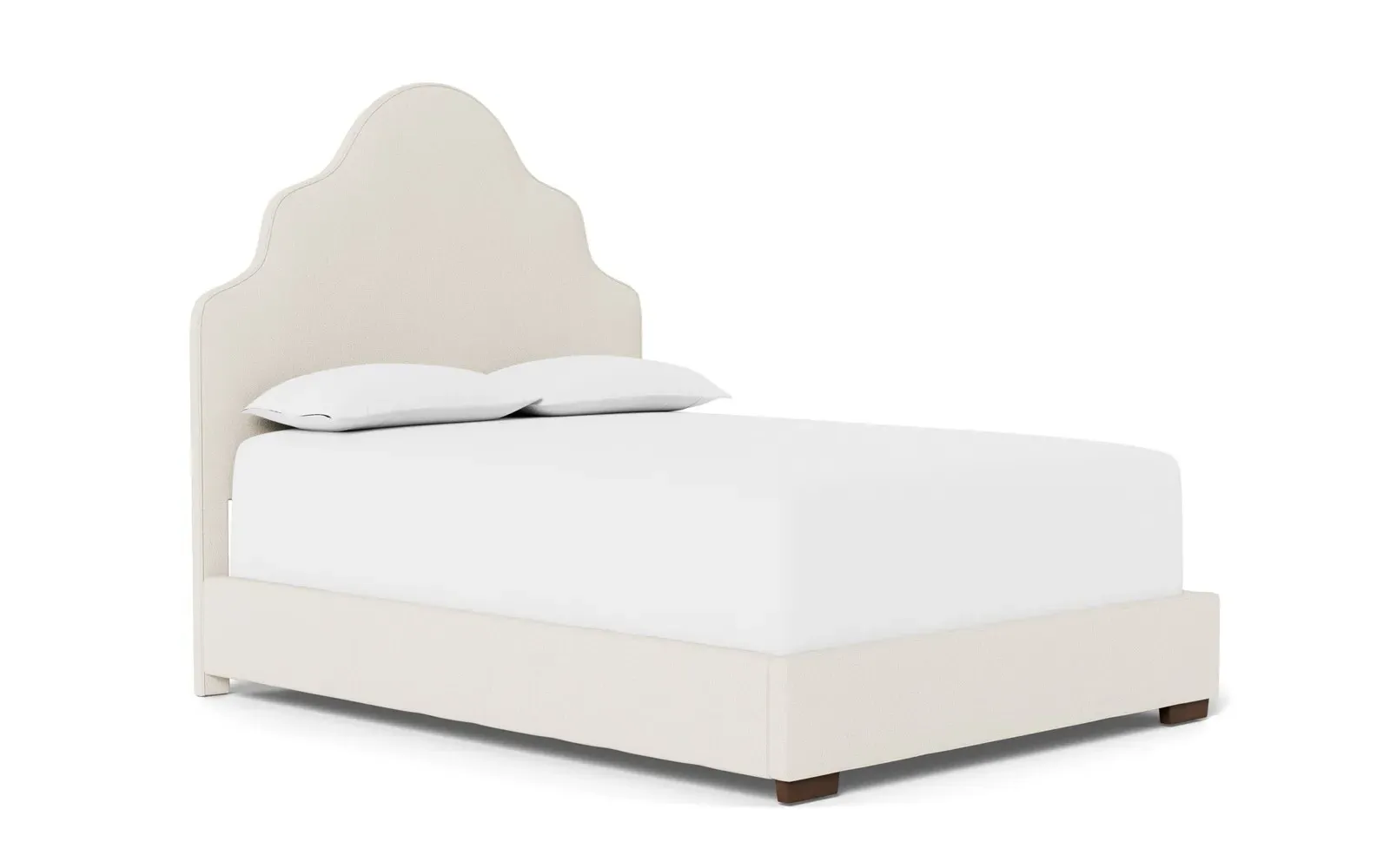 Aubriella King Size Bed Frame - Mascarpone