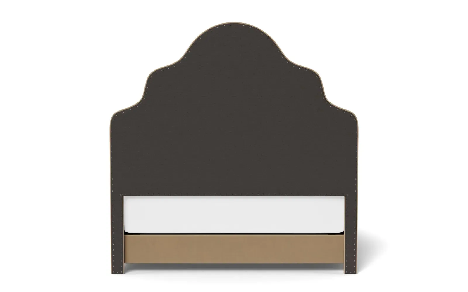 Aubriella King Size Bed Frame - Sand Dune, Velvet