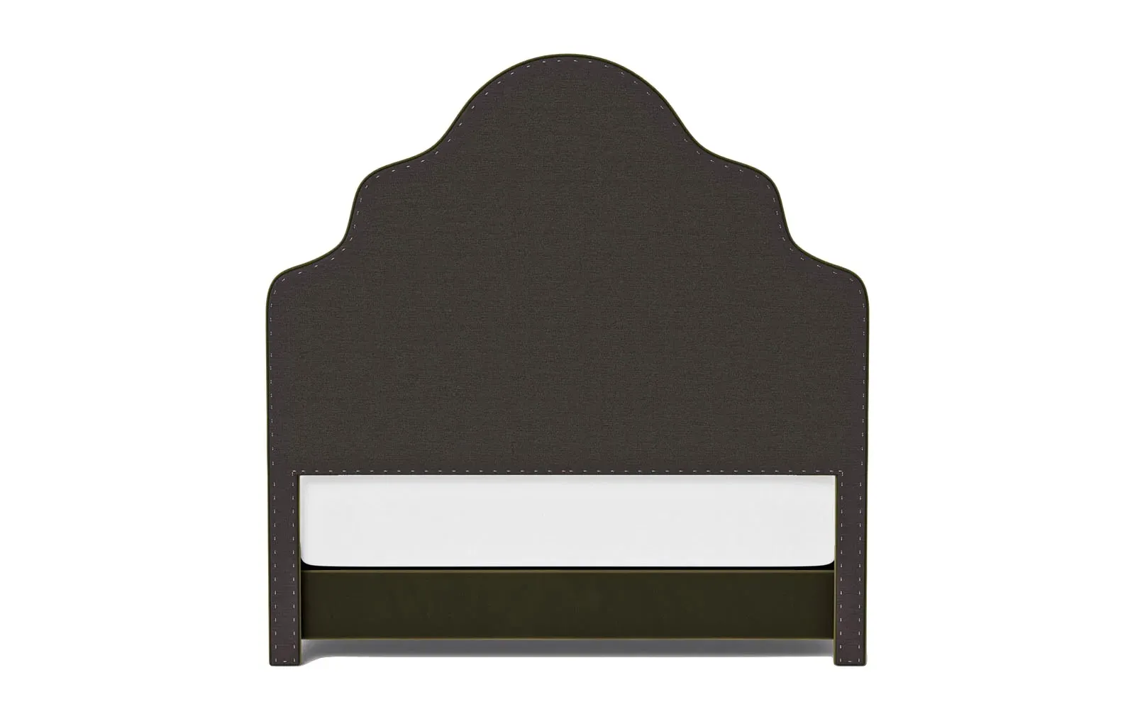 Aubriella Queen Size Bed Frame - Boxwood Green, Velvet