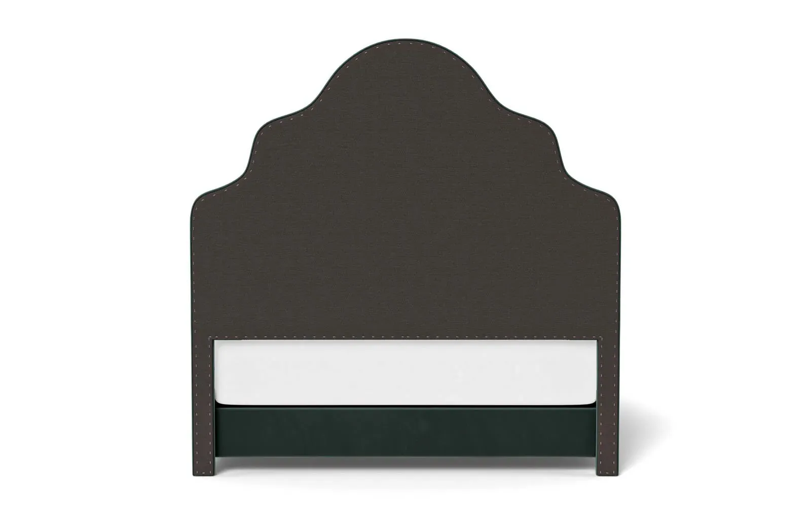 Aubriella Queen Size Bed Frame - Lagoon, Velvet