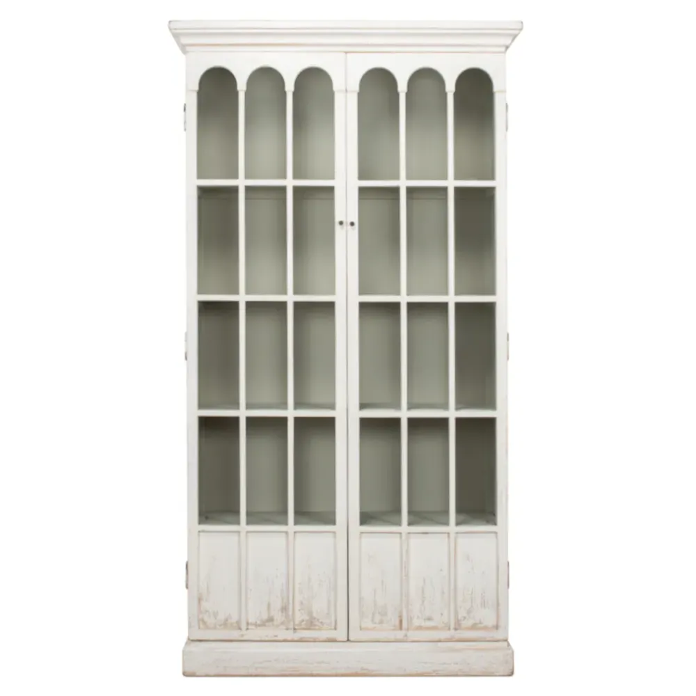 Audrey Display Case - Whitewashed, Reclaimed Pine image