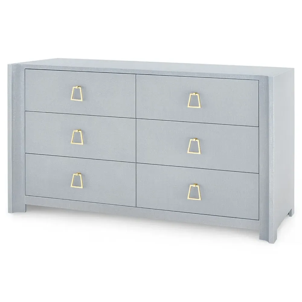 Audrey Double Dresser - Winter Grey, Lacquer