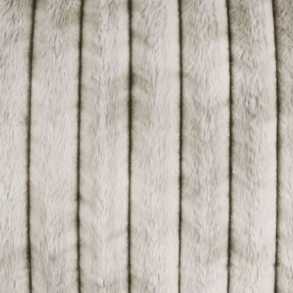 Audrey Faux Fur Throw Pillow - Sand, Polyester