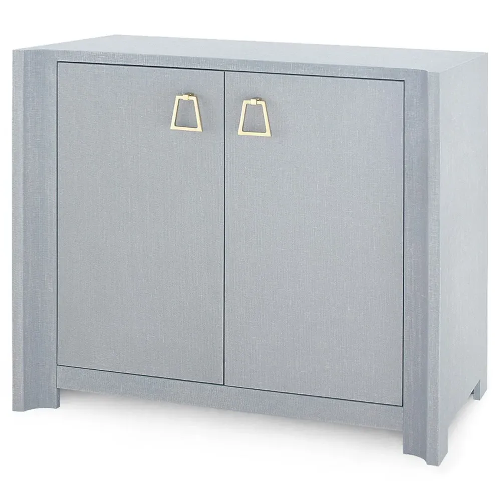 Audrey Media Cabinet - Grey, Linen