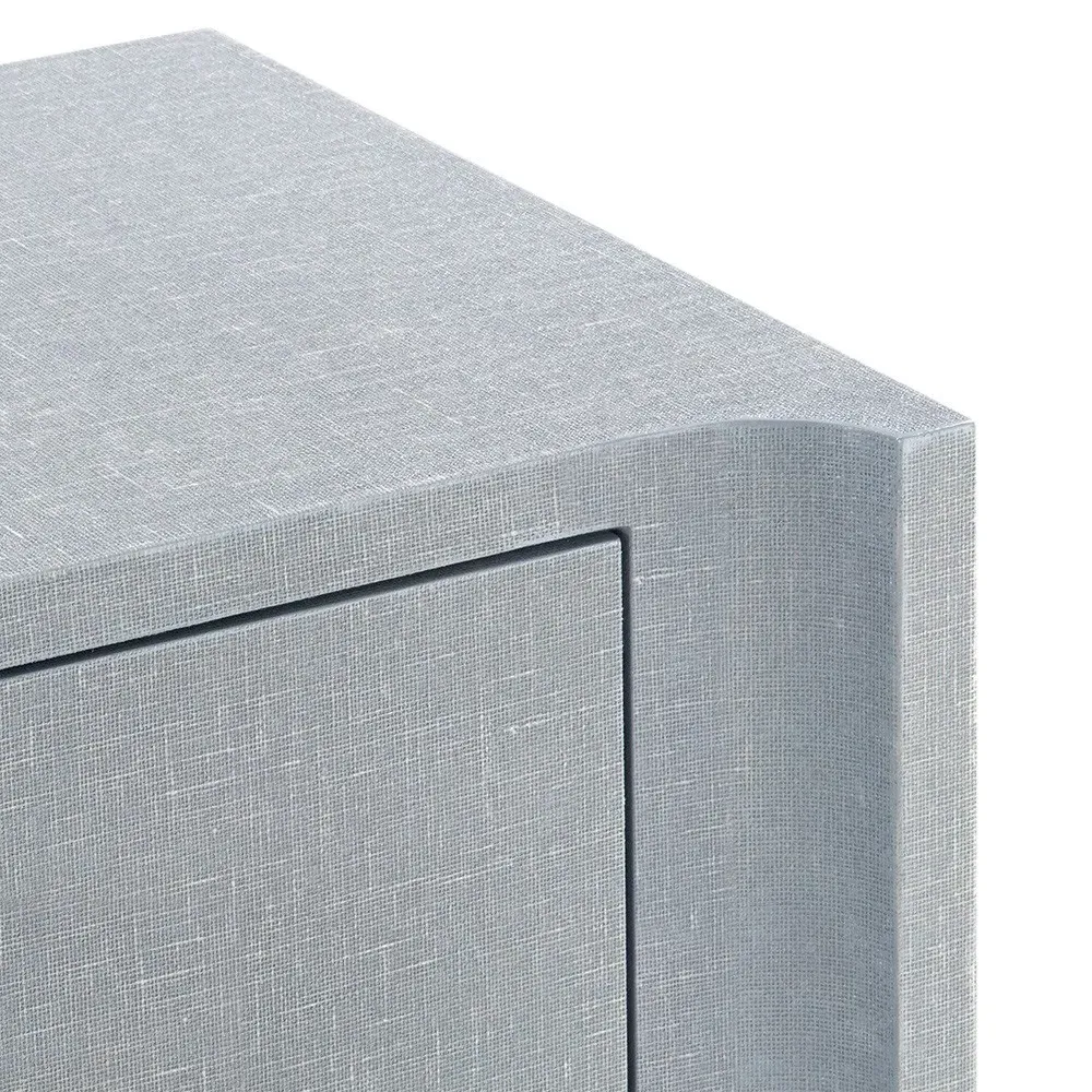 Audrey Media Cabinet - Grey, Linen