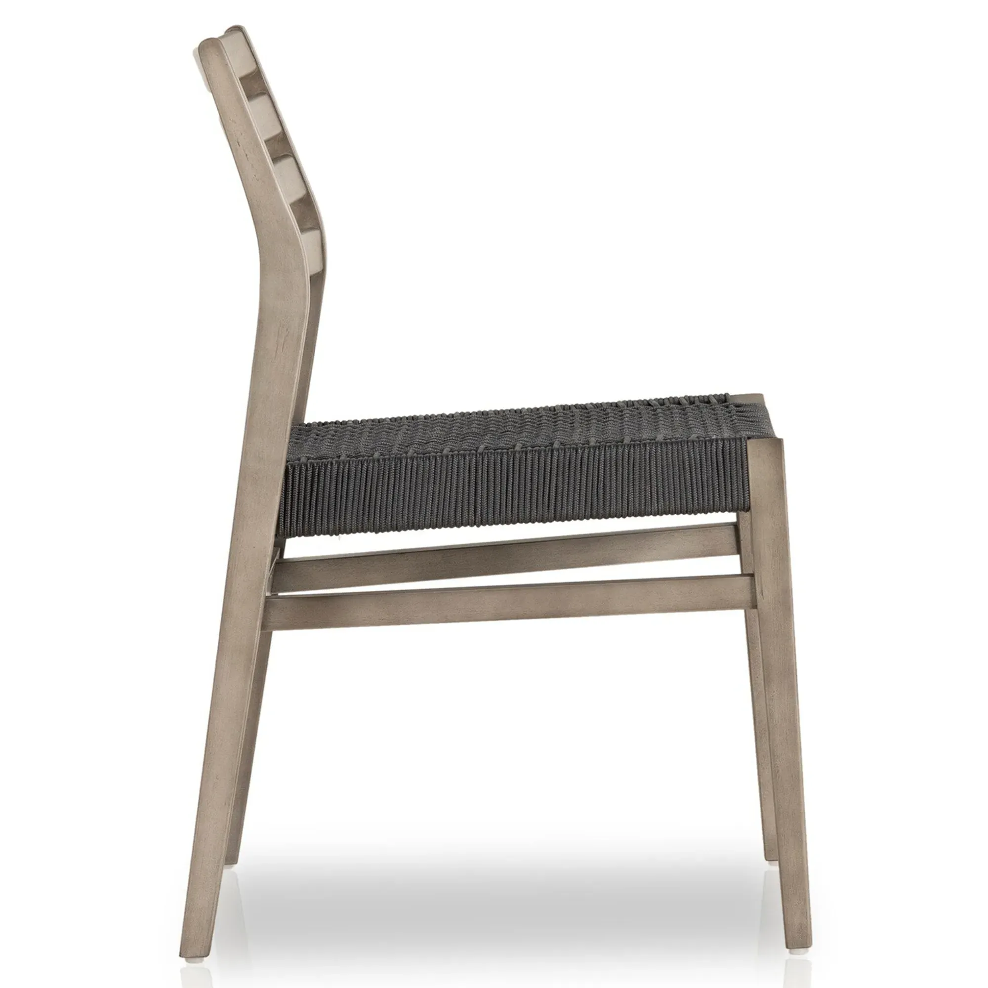 Audrey Woven Rope Outdoor Dining Chair - Grey