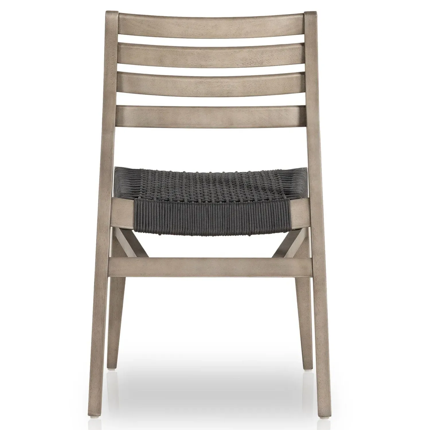 Audrey Woven Rope Outdoor Dining Chair - Grey