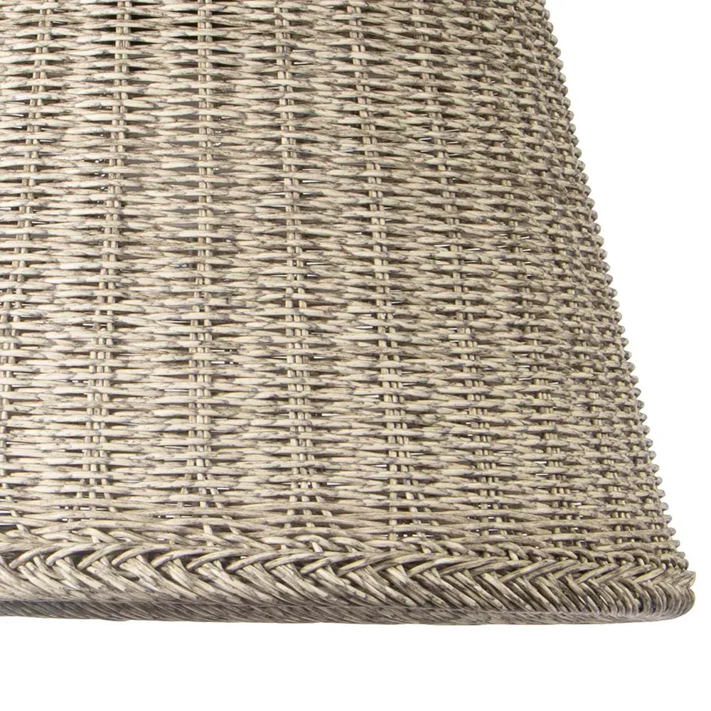 Augustine Large Rattan Wicker Outdoor Pendant - White