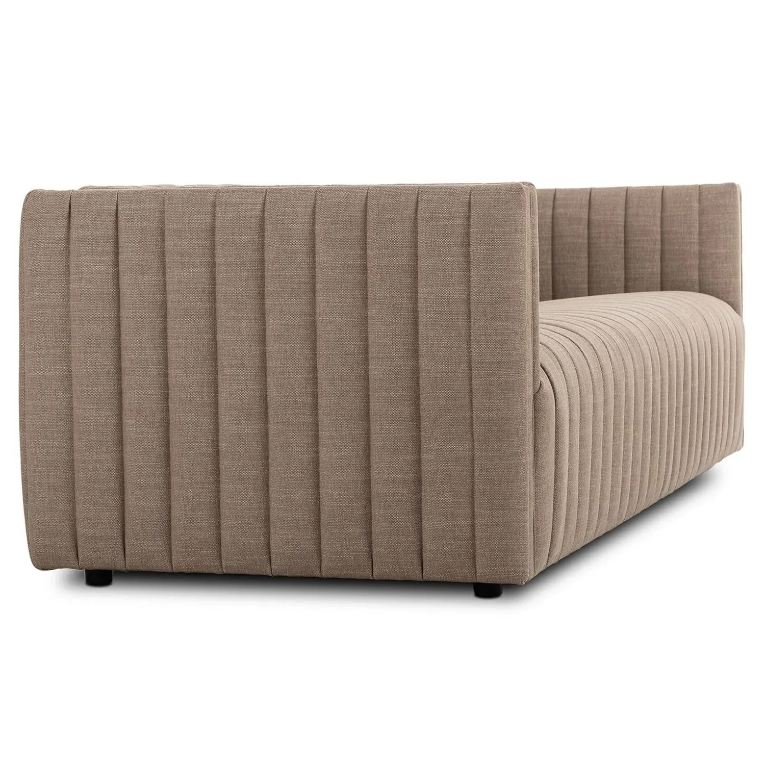 Augustine Tufted Sofa - Taupe, Crypton Performance Fabric