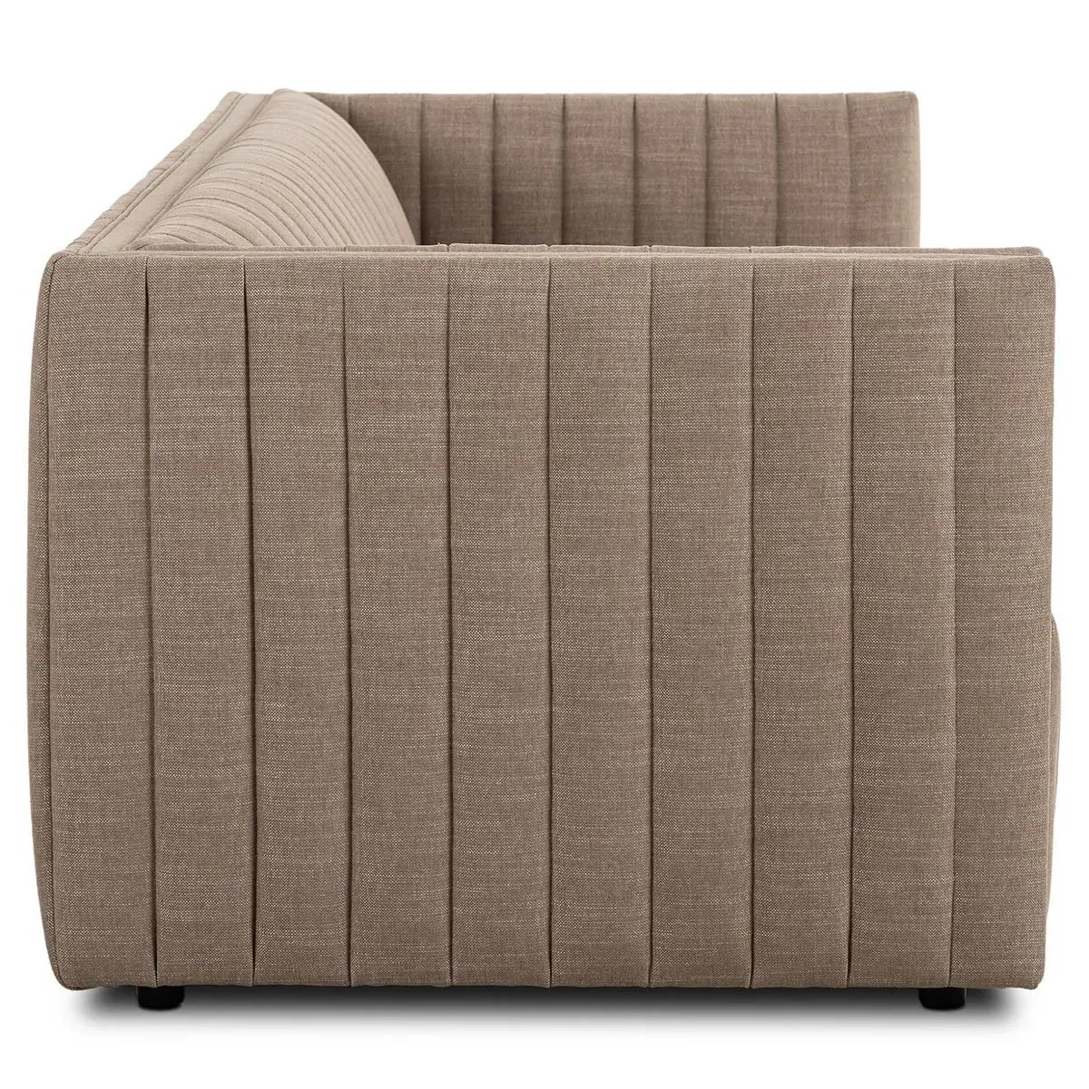 Augustine Tufted Sofa - Taupe, Crypton Performance Fabric