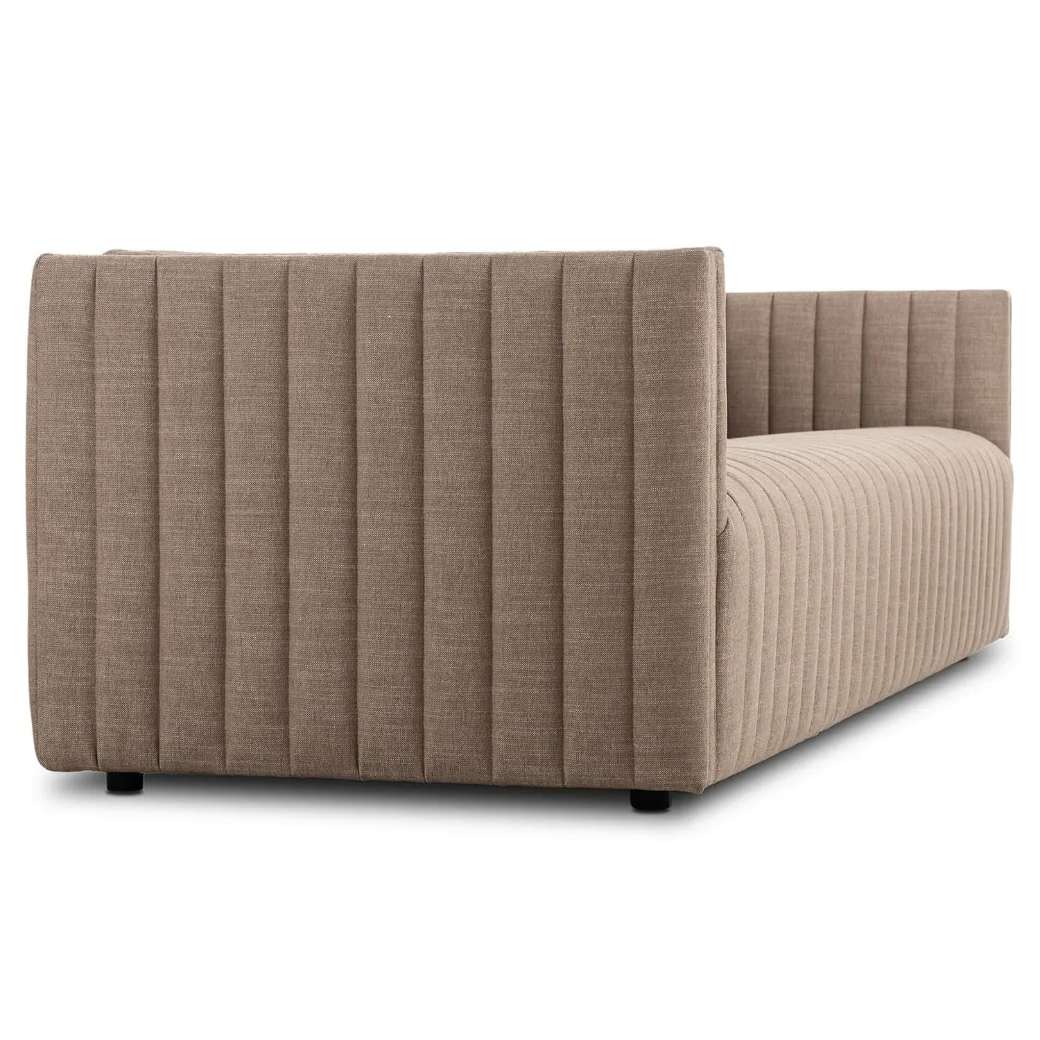 Augustine Tufted Sofa - Taupe, Crypton Performance Fabric