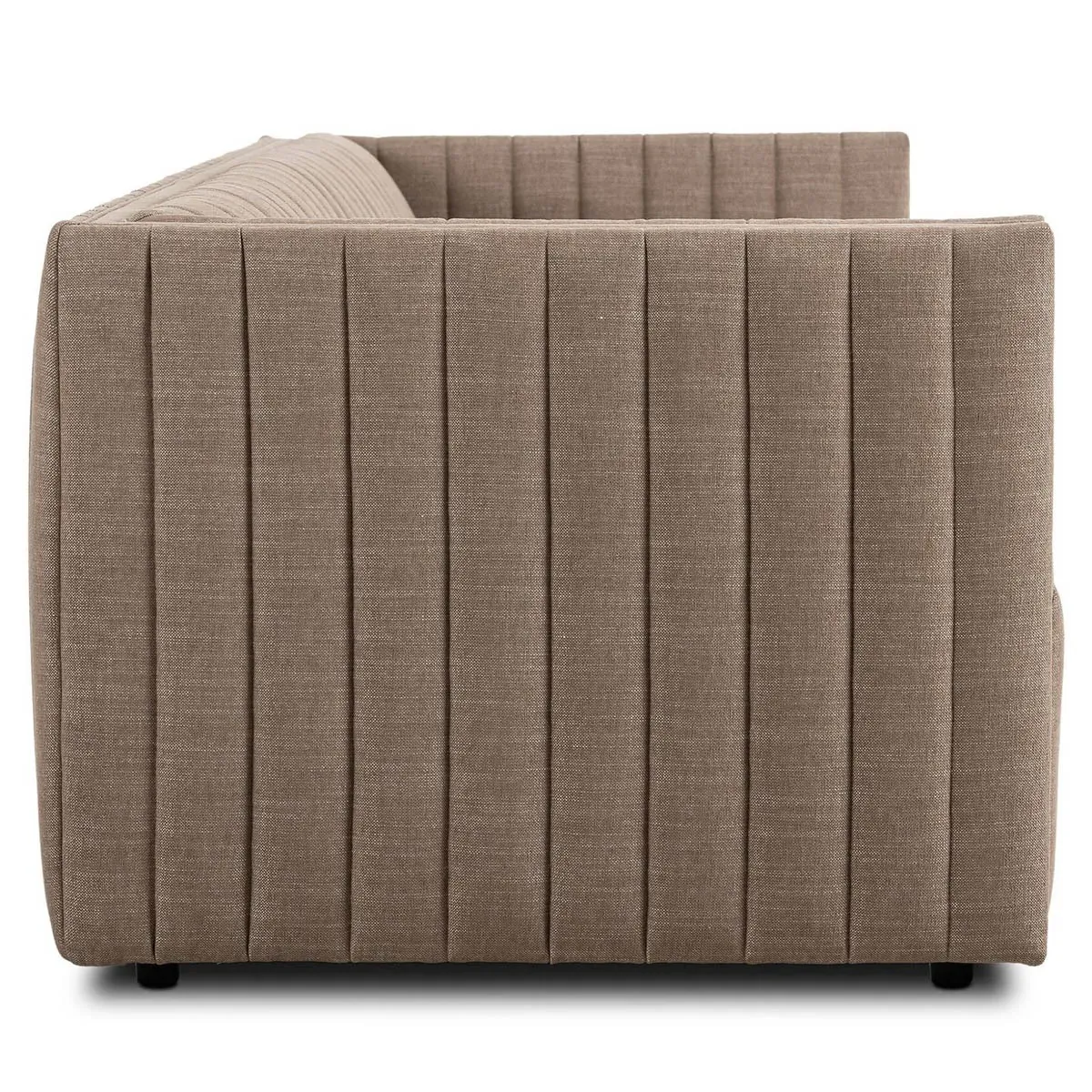 Augustine Tufted Sofa - Taupe, Crypton Performance Fabric