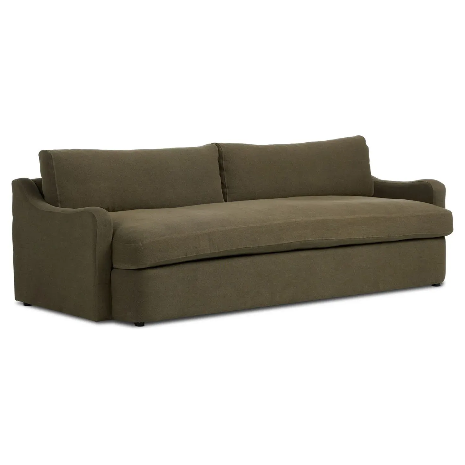 Aurelia Broadway 96" Sofa - Olive, Linen