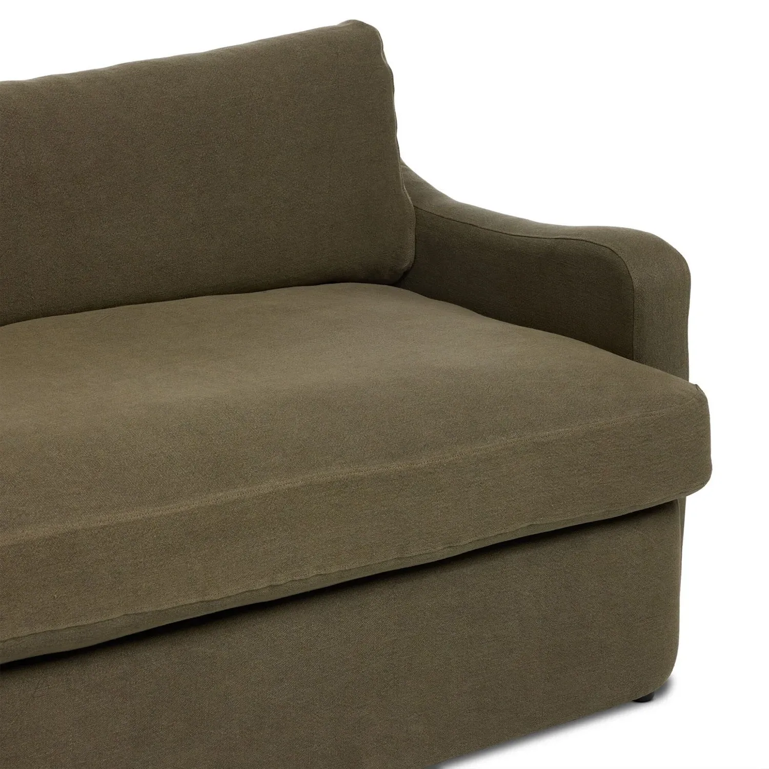 Aurelia Broadway 96" Sofa - Olive, Linen