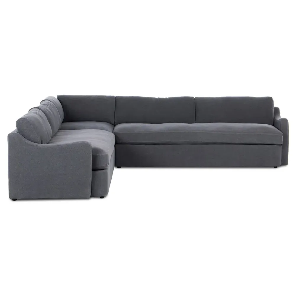 Aurelia Broadway Corner Sectional - Denim, Linen