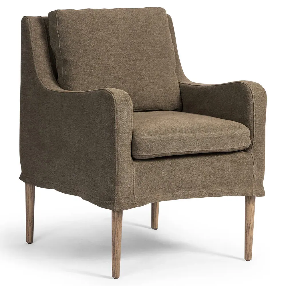 Aurelia Broadway Dining Chair - Coffee, Linen