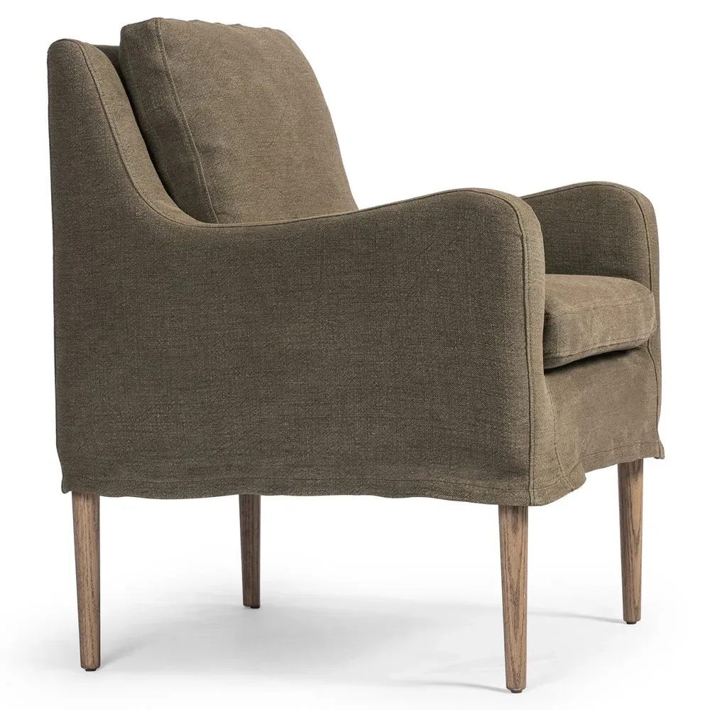 Aurelia Broadway Dining Chair - Coffee, Linen