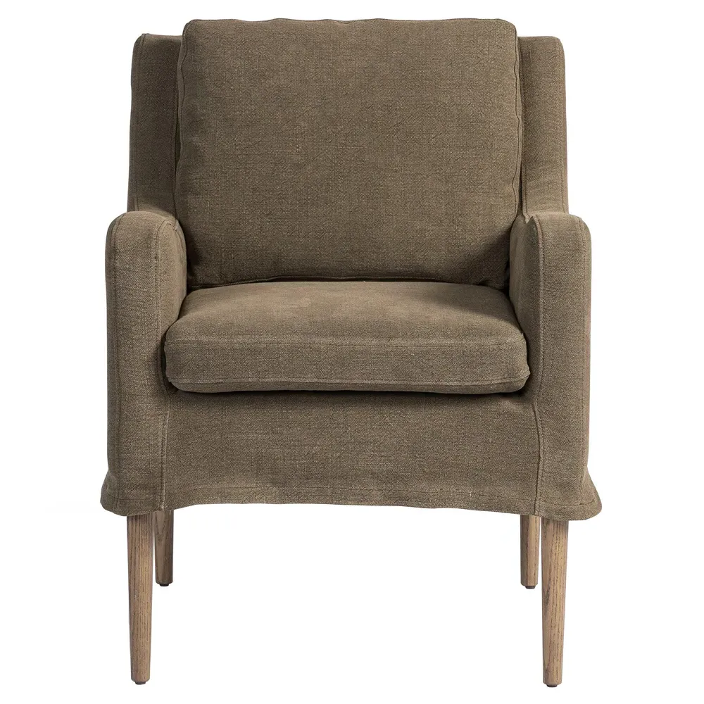 Aurelia Broadway Dining Chair - Coffee, Linen image