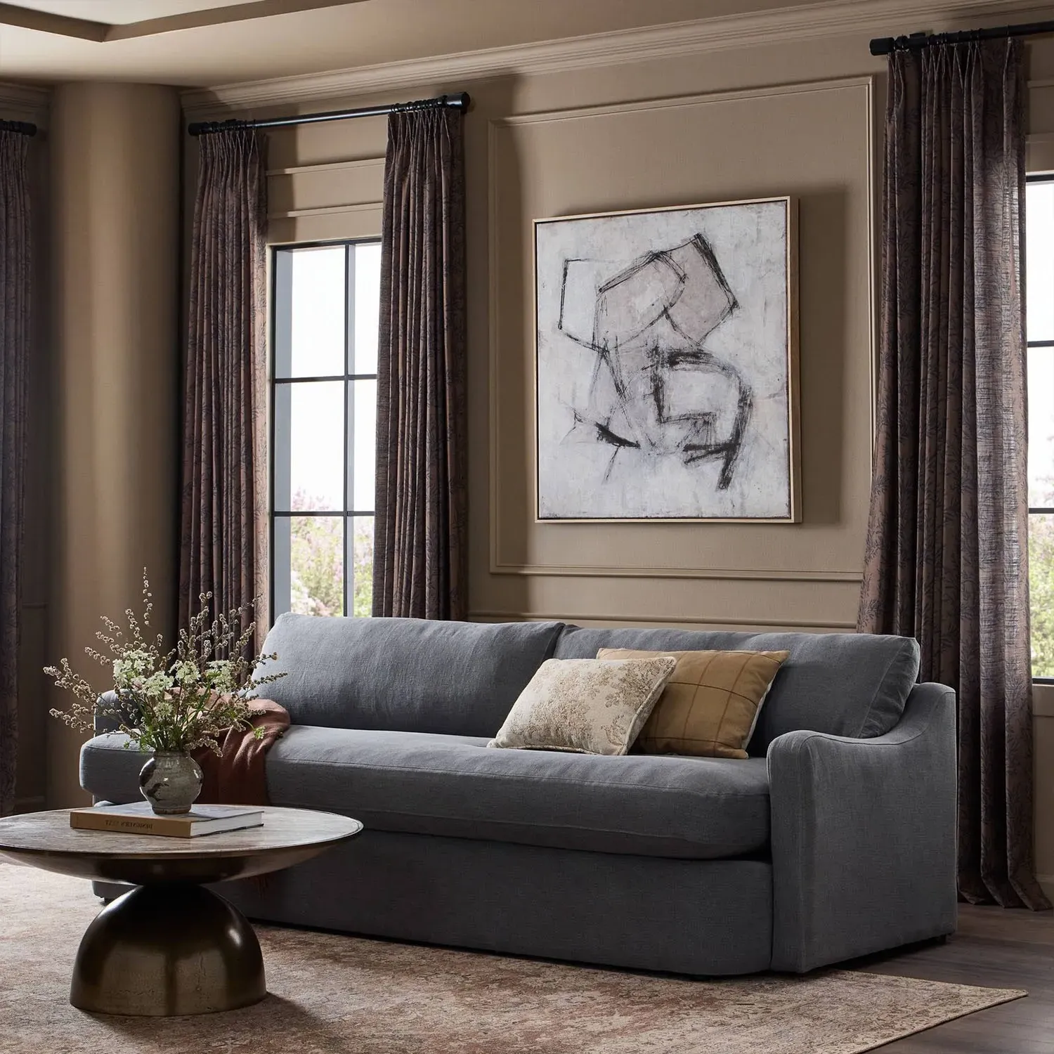 Aurelia Broadway Sofa - Denim, Linen