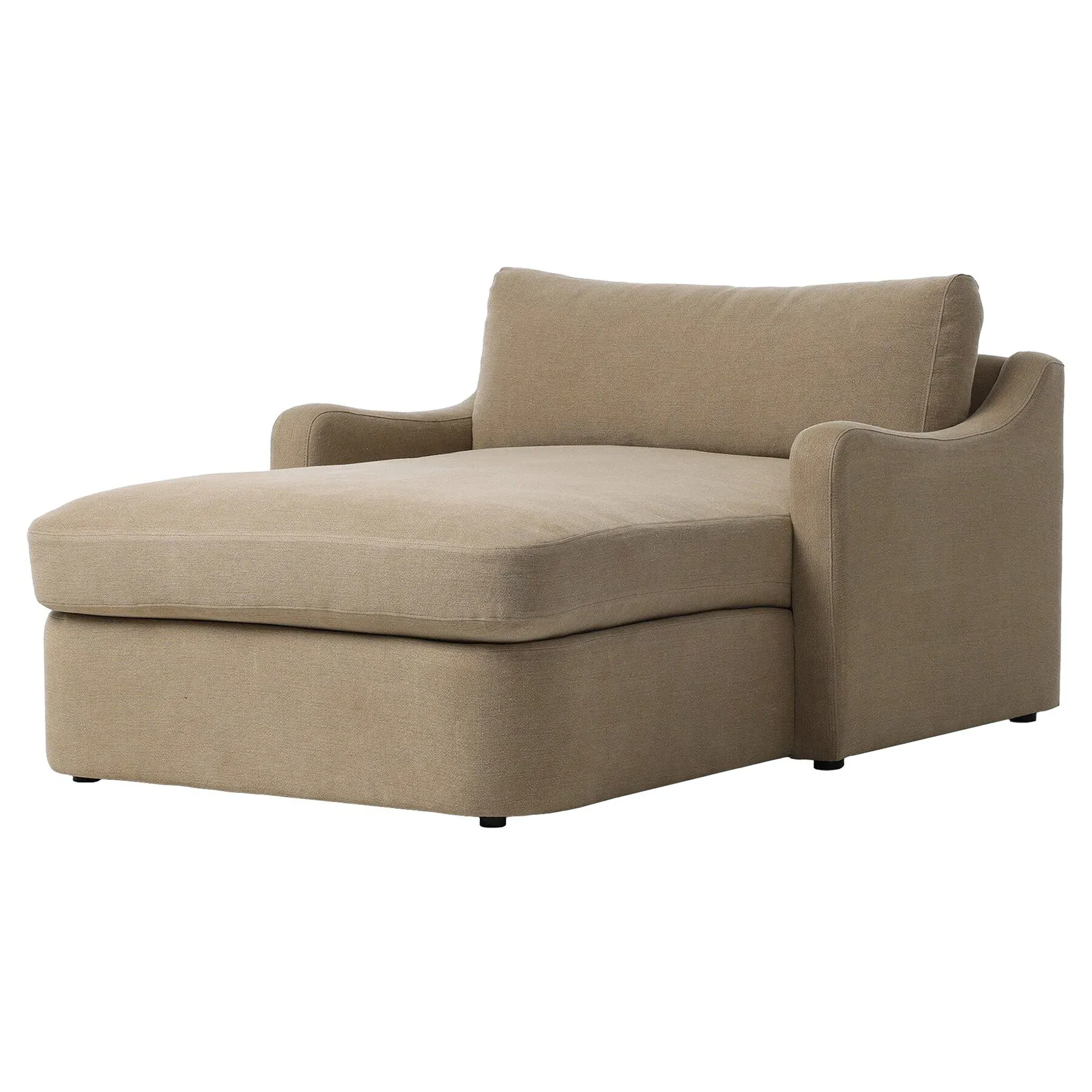 Aurelia Chaise Lounge - Broadway Canvas, Linen