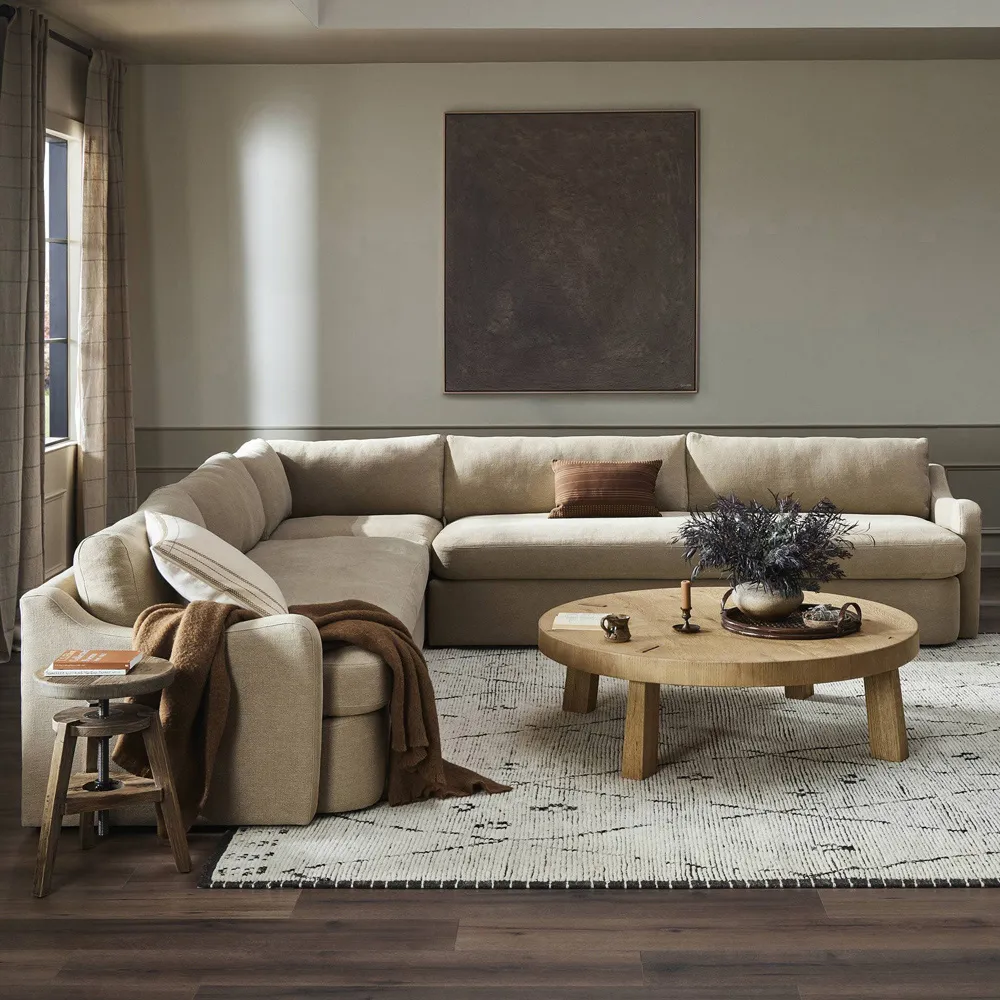 Aurelia Corner Sectional - Broadway Canvas, Linen