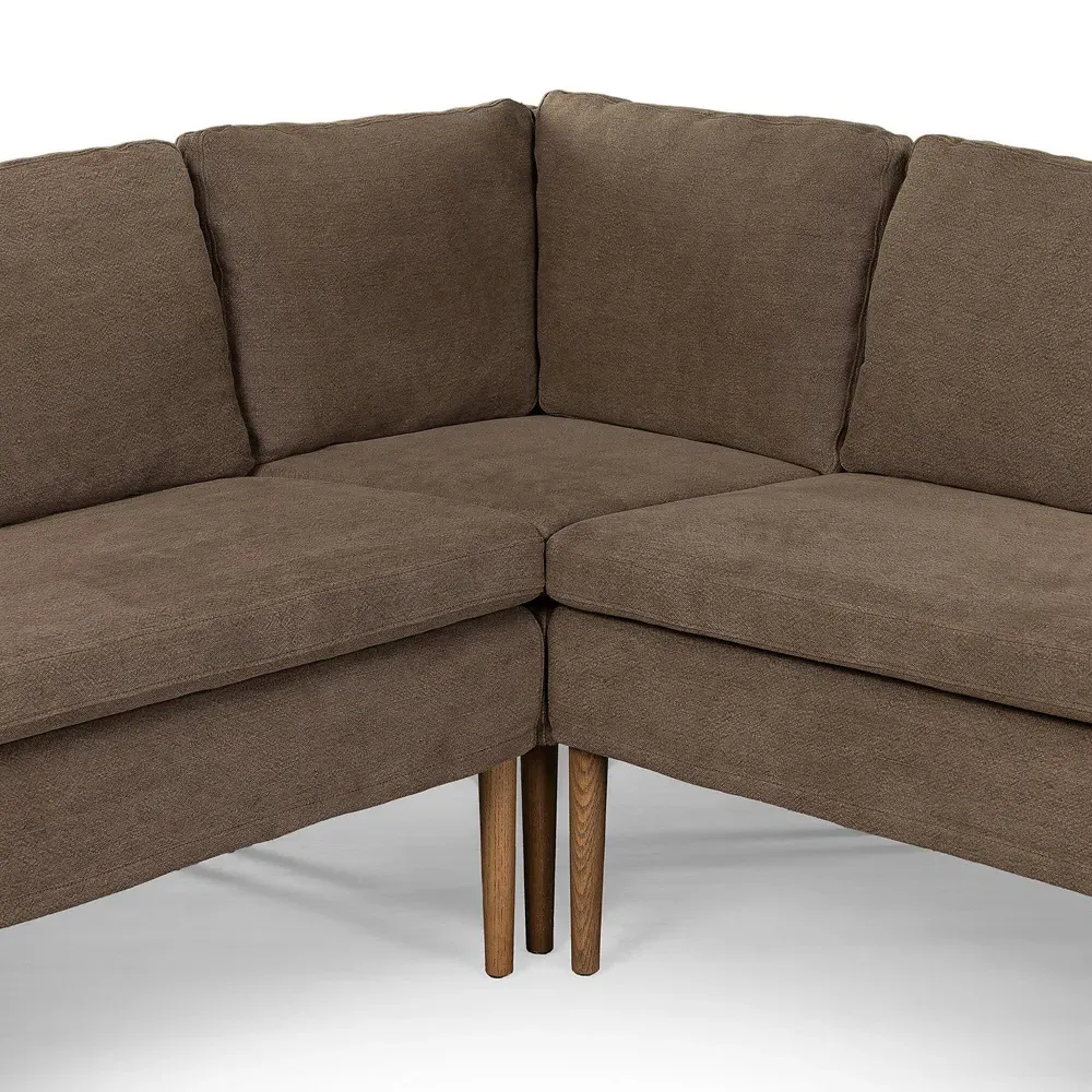 Aurelia L-Shaped Dining Banquette - Broadway Coffee, Linen