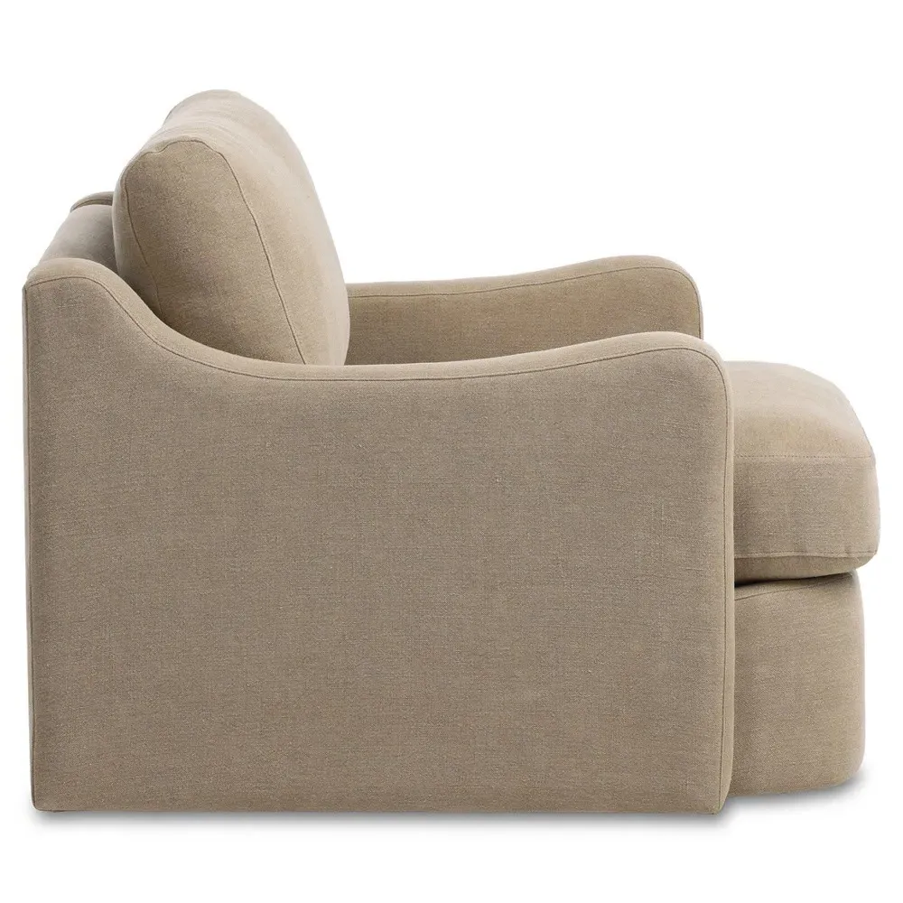 Aurelia Swivel Chair - Broadway Canvas, Linen