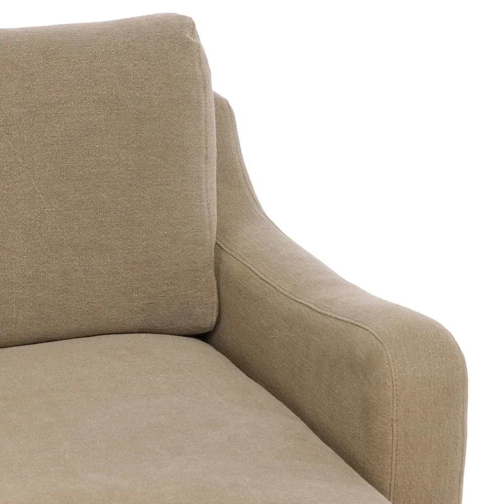 Aurelia Swivel Chair - Broadway Canvas, Linen