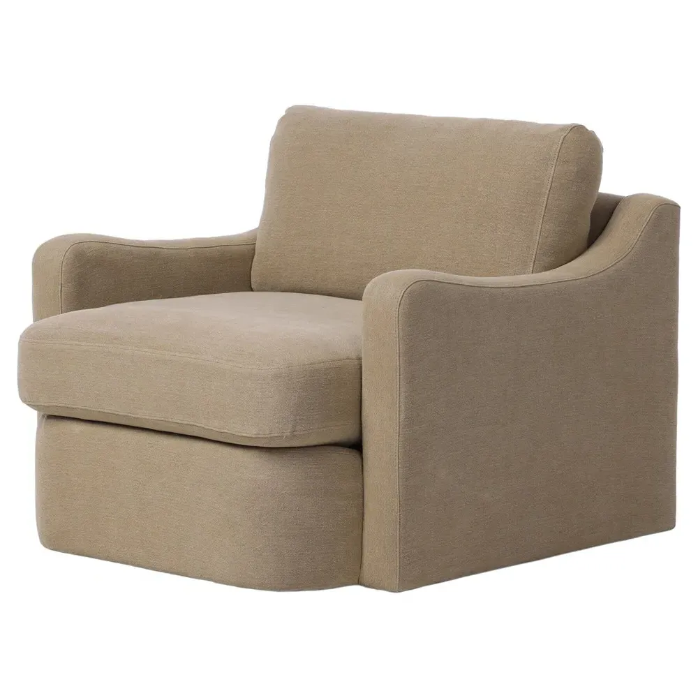 Aurelia Swivel Chair - Broadway Canvas, Linen image