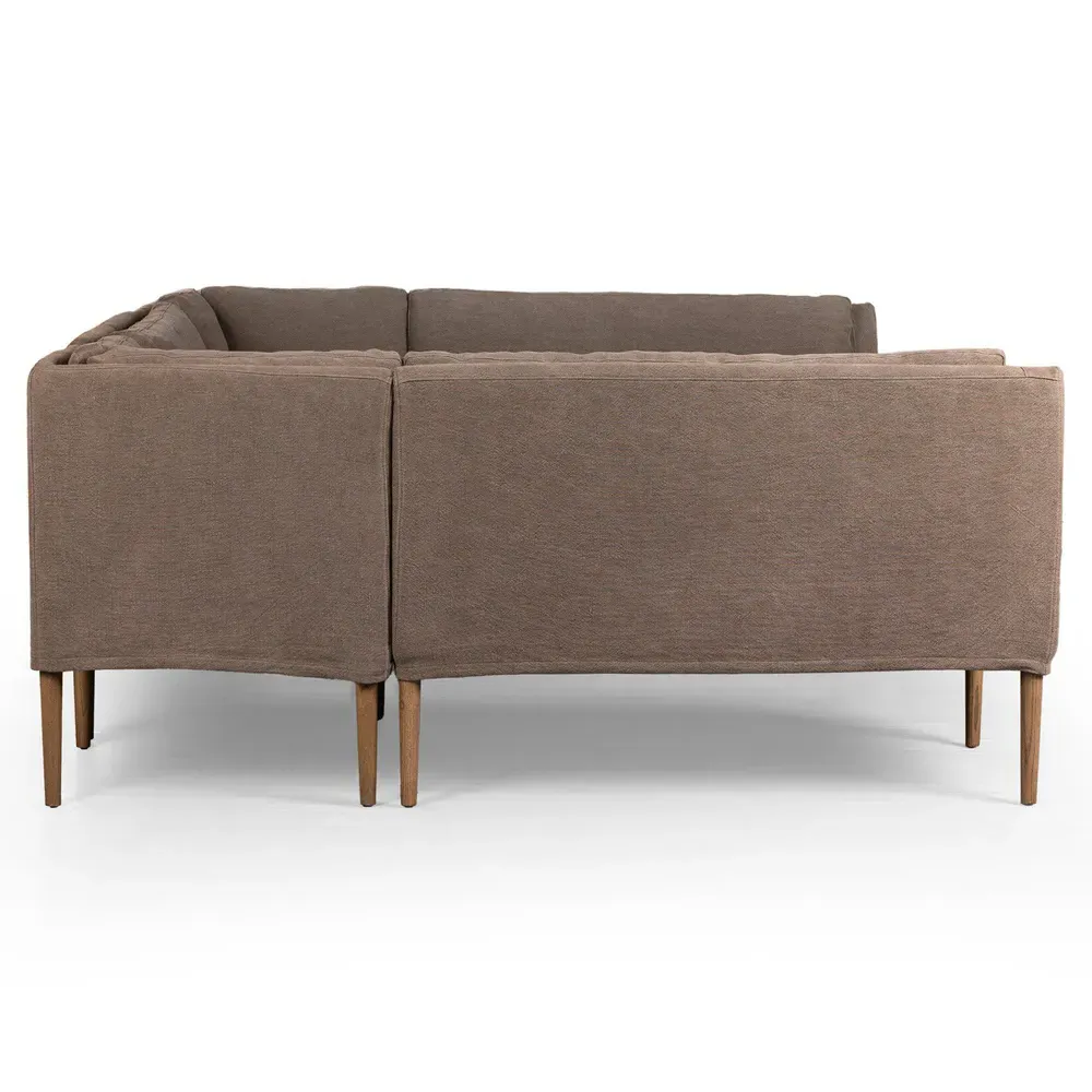 Aurelia U-Shaped Dining Banquette - Broadway Coffee, Linen