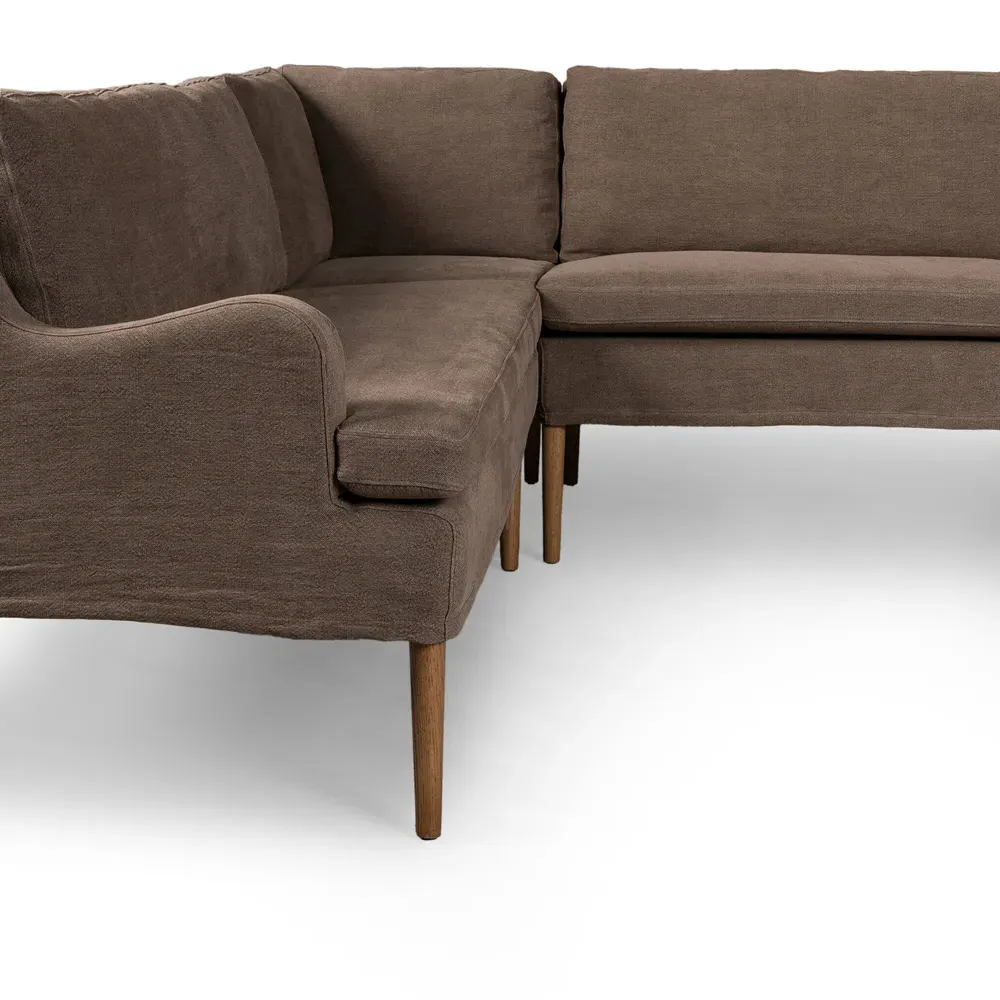 Aurelia U-Shaped Dining Banquette - Broadway Coffee, Linen