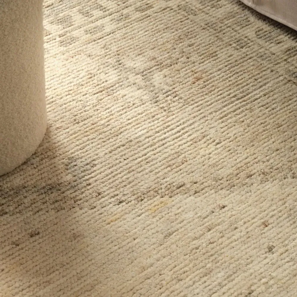 Aurik Ushak Patterned Hand Knotted Rug - Beige, Wool