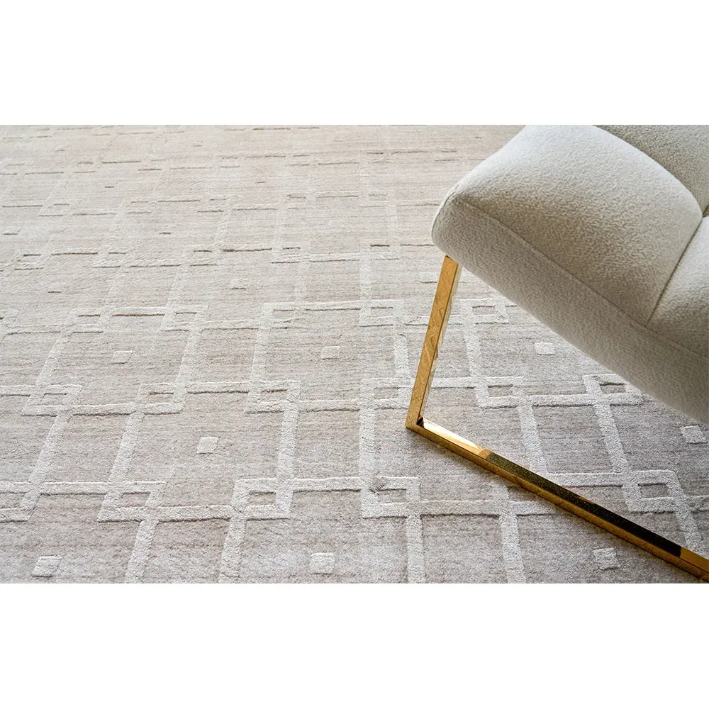 Aurora 14'x18' Textured Solid Rug - Beige, Wool