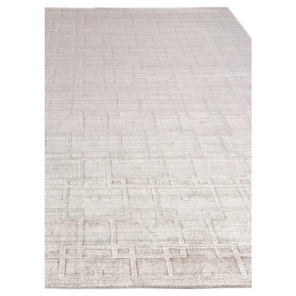 Aurora 8'x10' Textured Solid Rug - Beige, Wool