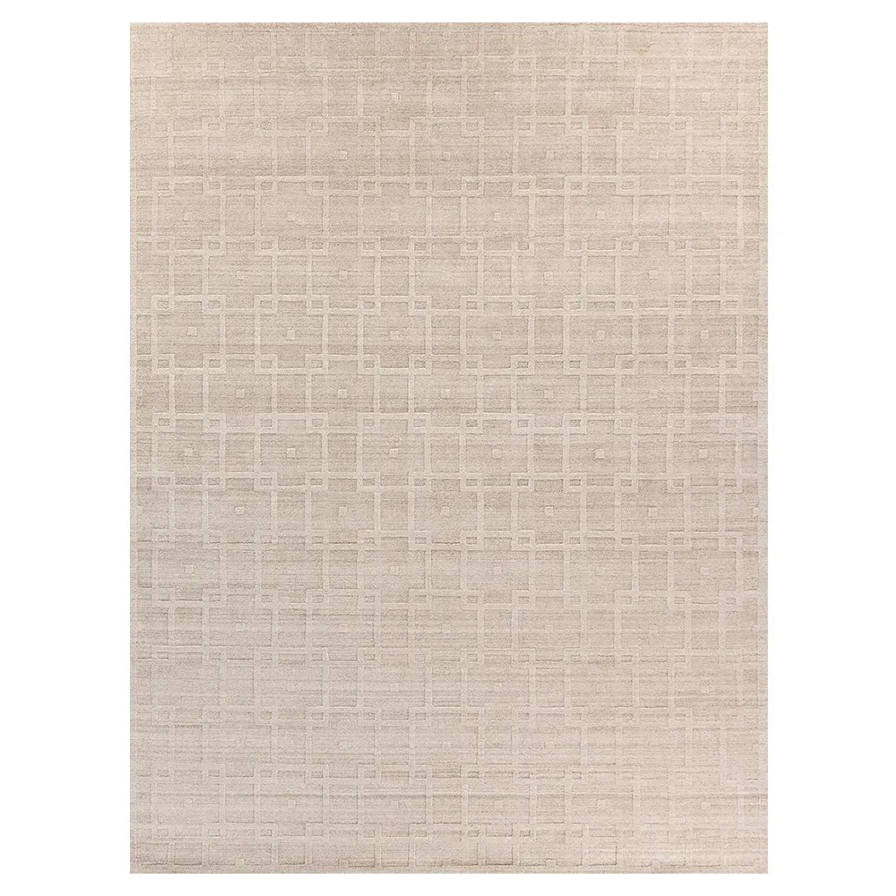 Aurora 9'x12' Textured Solid Rug - Beige, Wool