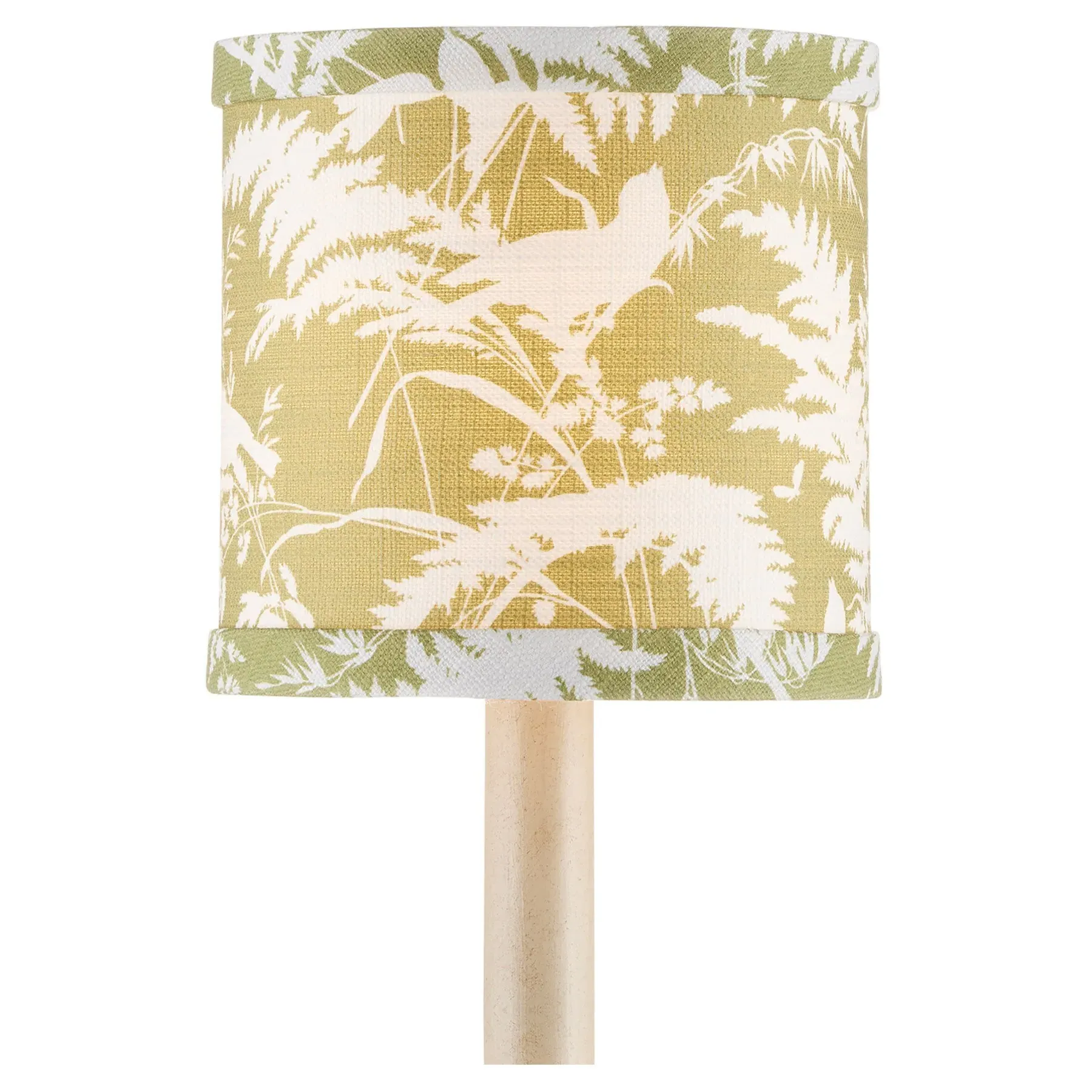 Aurora Birds Drum Chandelier Shade - Green, Cotton