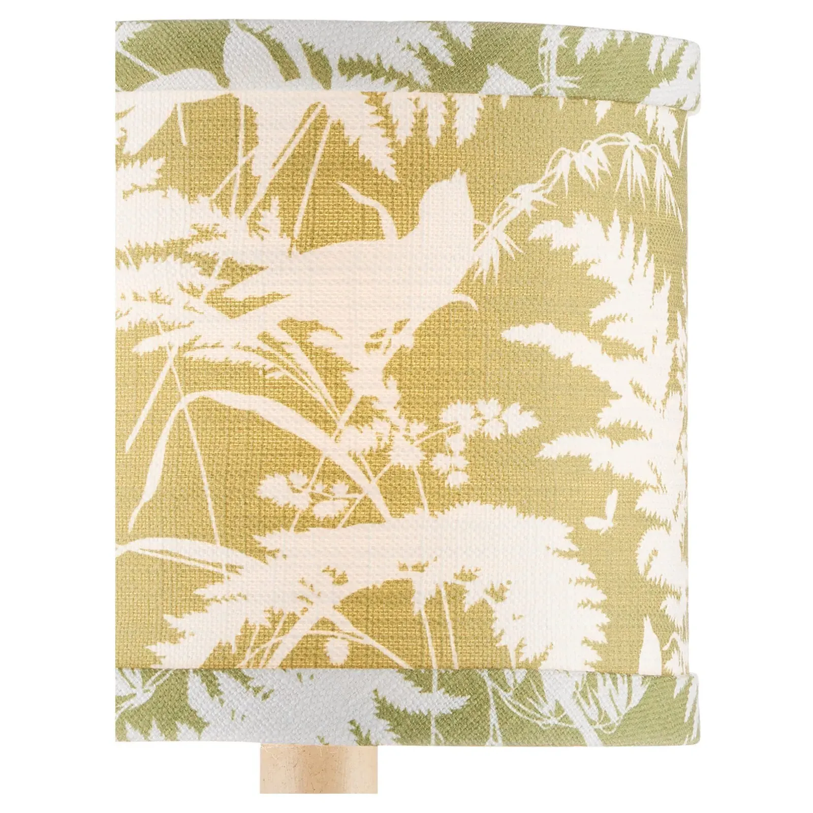 Aurora Birds Drum Chandelier Shade - Green, Cotton