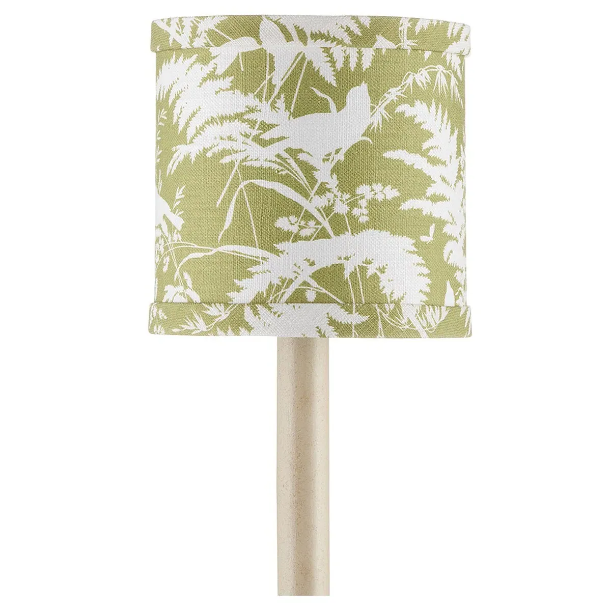 Aurora Birds Drum Chandelier Shade - Green, Cotton