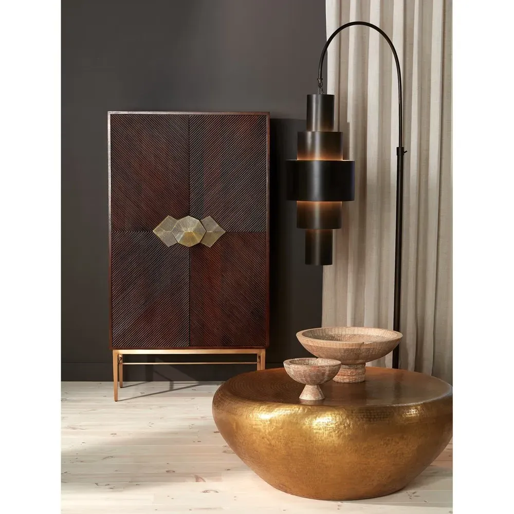 Aurora Decorative Footed Bowl - Grey Blonde, Mango Wood