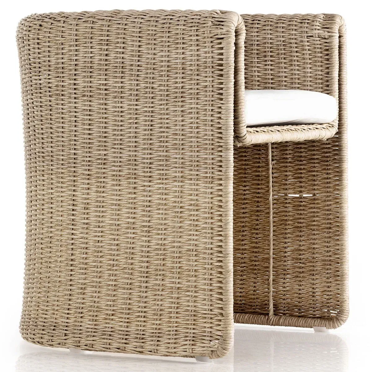 Aurora Outdoor Dining Chair - Beige, Wicker