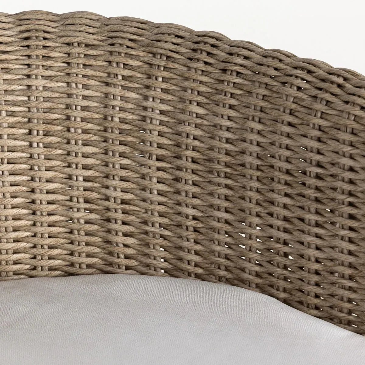 Aurora Outdoor Dining Chair - Beige, Wicker