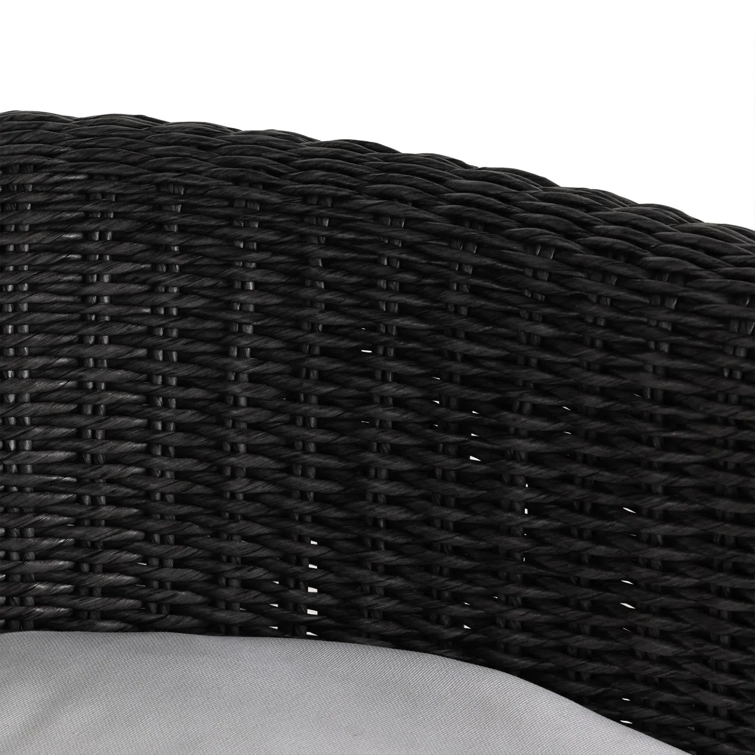 Aurora Outdoor Dining Chair - Black, Wicker